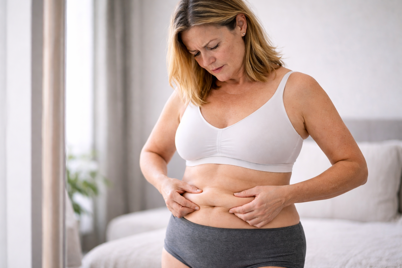 Femme ménopause-préménopause-ventre avec graisse vicérale (2)